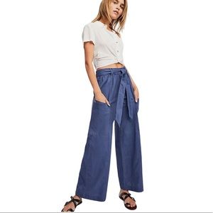 Free People. Wide leg pants.